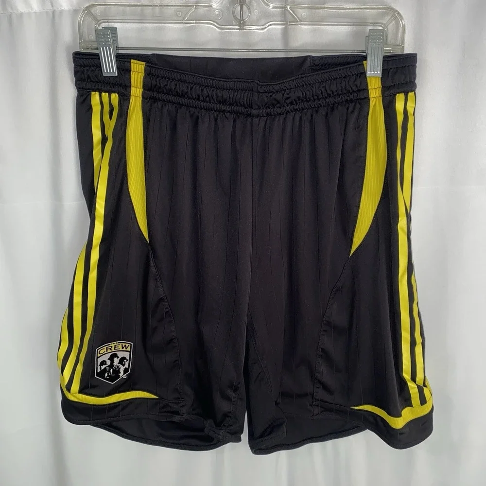 Columbus Crew MLS‎ adidas Soccer Shorts Mens Medium Black